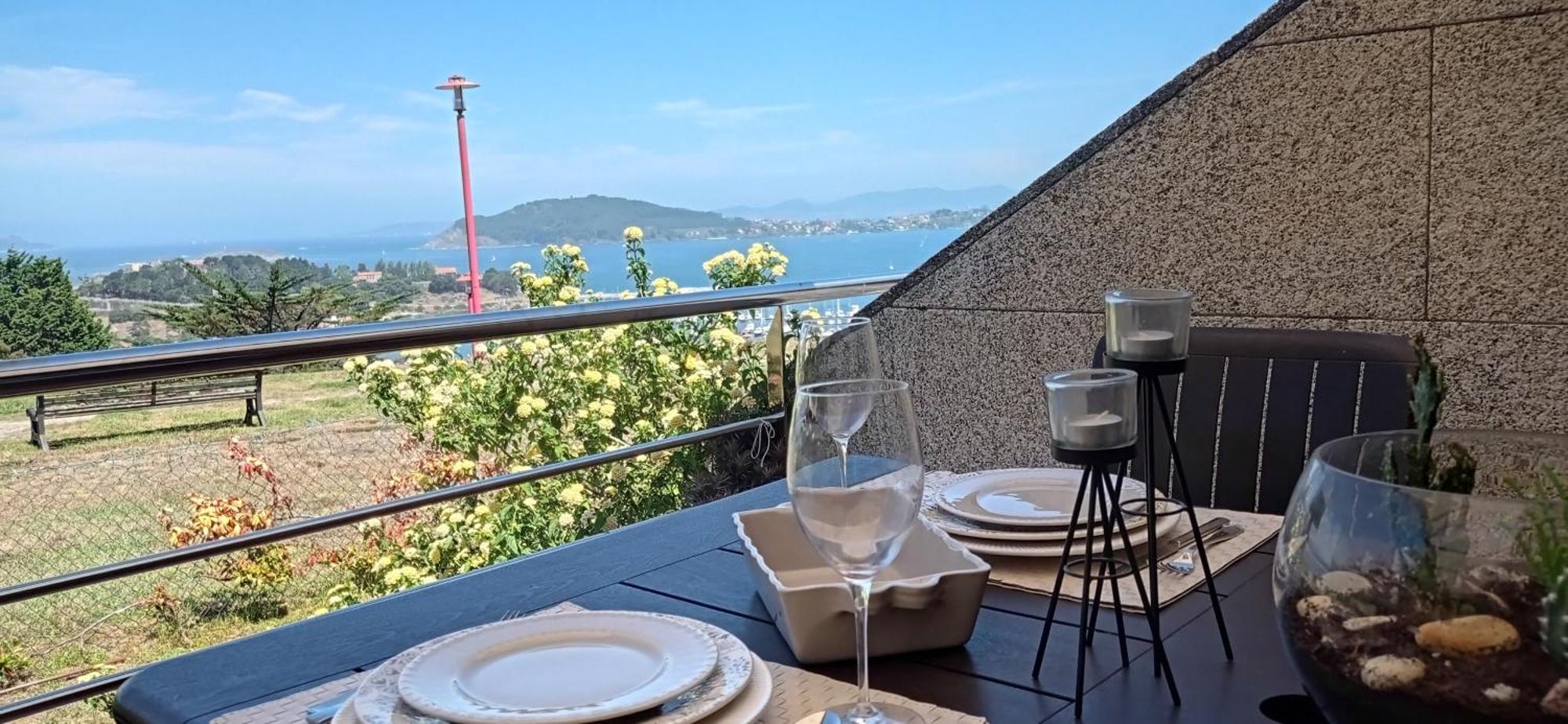 Apartamento impresionantes vistas en Baiona Exterior foto